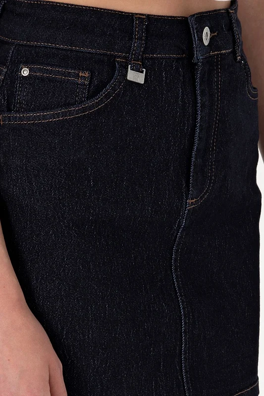 Юбка мини джинсовая - G082SZ0550BERRY Юбка жен. (DN0013, 38)