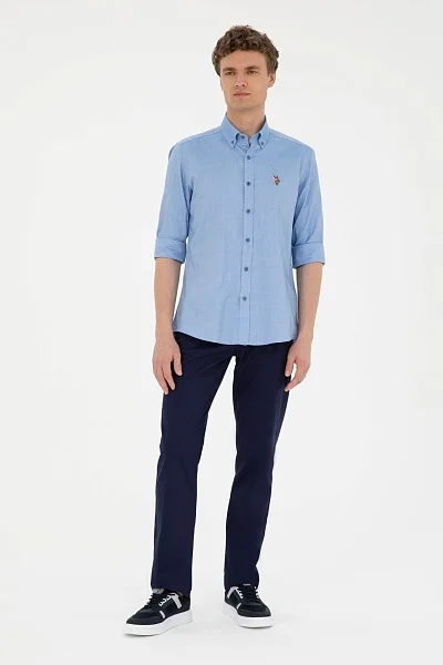 Рубашка из хлопка прямая - G081SZ0040CEDCOLORREG024Y Сорочка муж. (VR045, S)