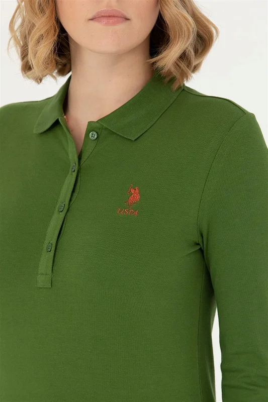 Поло с длинным рукавом из хлопка - G082SZ0820TPG-SK023 Толстовка жен. (VR054, XL)