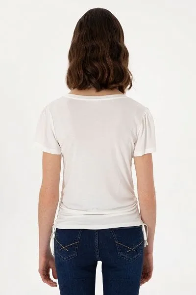 Футболка из модала с V-образным вырезом - G082SZ0110SUPRA Футболка жен. (VR071, L)