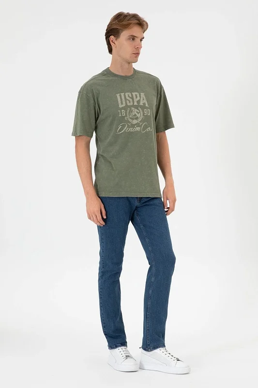 Футболка из хлопка с надписью - G081SZ0110D_FLAMY Футболка муж. (VR052, S)
