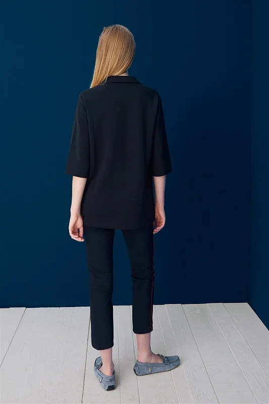 Блузка из льна свободная - G082SZ0110DERSU Футболка жен. (VR033, L)