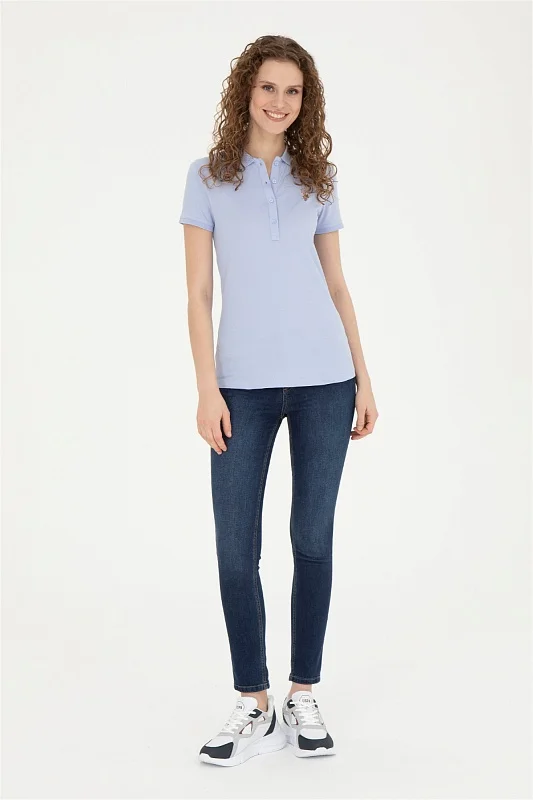 Футболка-поло из хлопка - G082SZ0110TP0123-CLR Футболка жен. (VR212, XS)