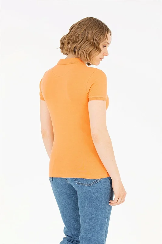 Футболка-поло из хлопка с принтом на планке - G082SZ0110TP0123 Футболка жен. (VR051, S)