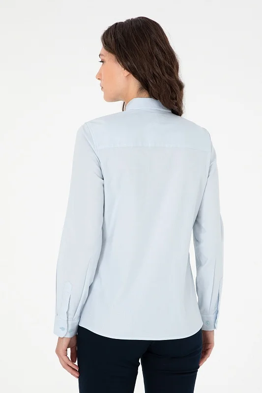 Рубашка из хлопка приталенная - G082SZ0040CRISTA024K Сорочка жен. (VR003, 40)