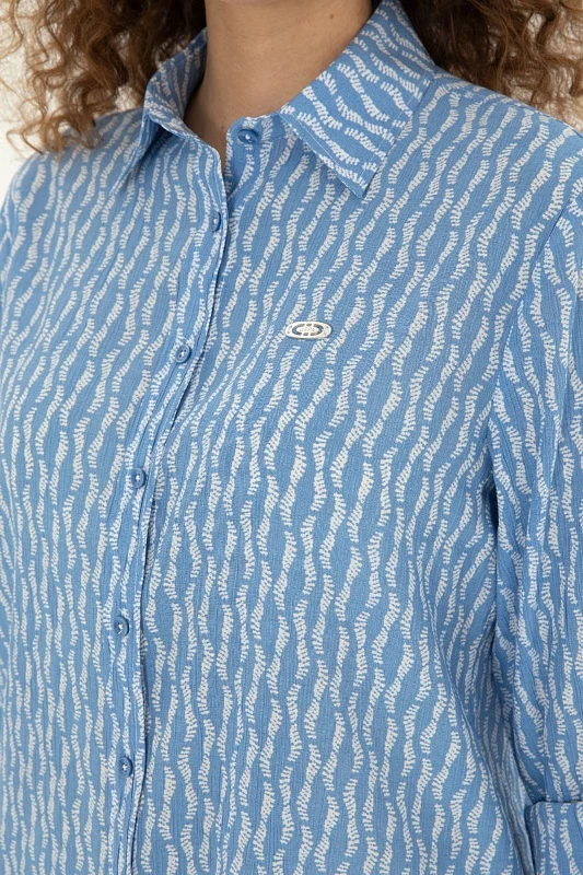 Рубашка с узором прямая - G082SZ0040LAISE Сорочка жен. (VR032, 40)