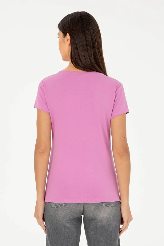 Футболка из хлопка с логотипом - G082SZ0110TO24 Футболка жен. (VR037, S)