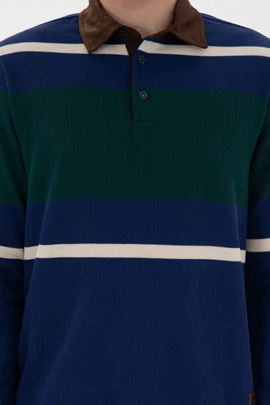 Поло с длинным рукавом из смесового хлопка - G081SZ0820GROVE Толстовка муж. (VR028, S)