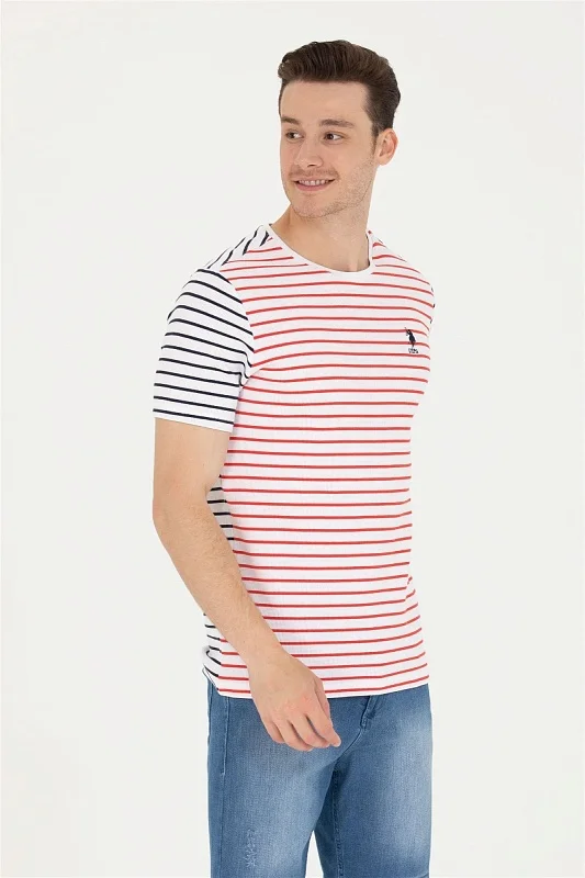 Футболка из хлопка в полоску - G081SZ0110GROS Футболка муж. (VR030, XS)