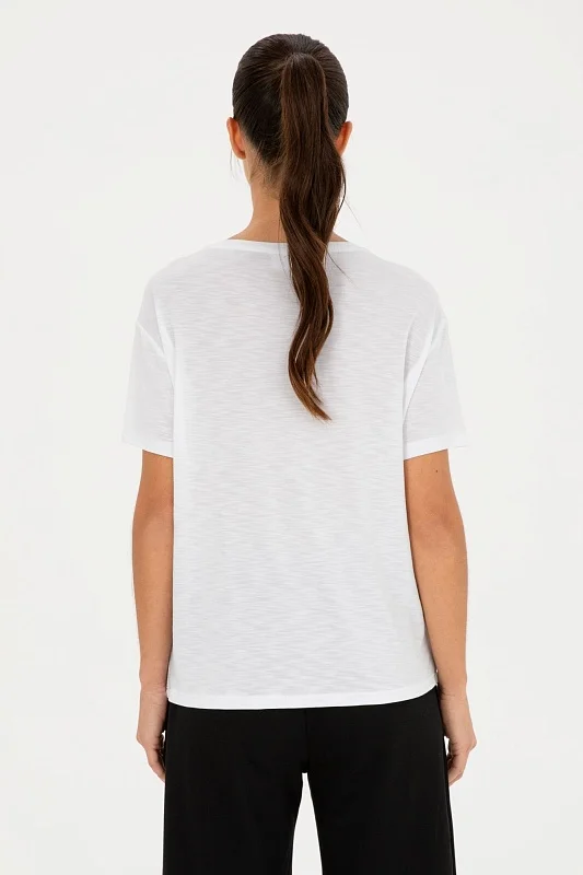 Футболка из модала с принтом - G082SZ0110POST_S Футболка жен. (VR013, XL)