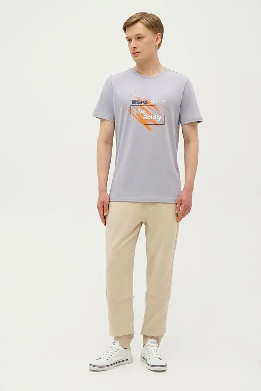 Футболка из хлопка с надписью - G081SZ0110PALI Футболка муж. (VR024, XS)