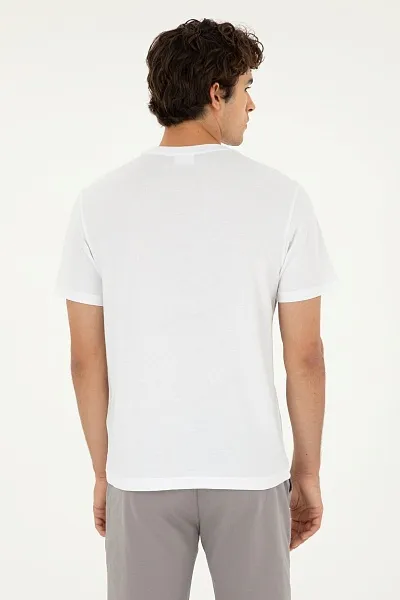 Футболка из хлопка с надписью - G081SZ0110MANYA Футболка муж. (VR013, XL)