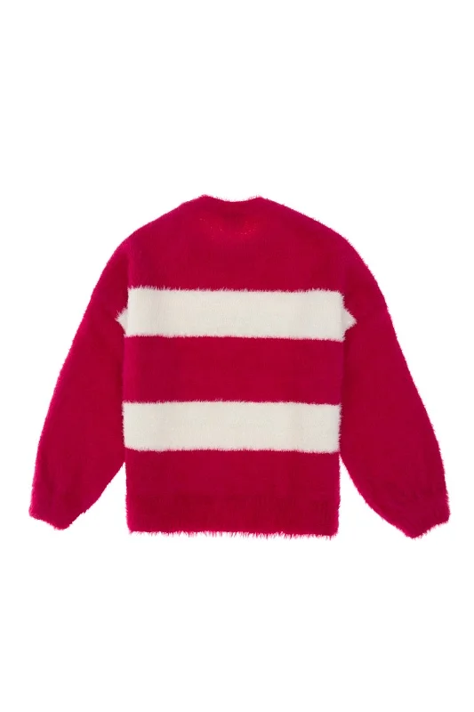 Свитер с надписью для девочек - G084SZ0TK0FALM_KIDS Кофта жен. детс. (VR023, 7_8)
