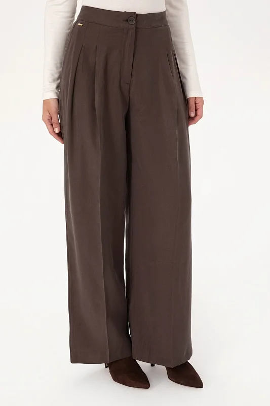 Брюки палаццо прямые - G082SZ0780BAMBI Брюки жен. (VR084, 32)