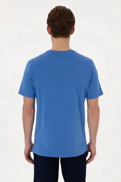 Футболка из хлопка с надписью - G081SZ0110GEARTIY025 Футболка муж. (VR028, L)