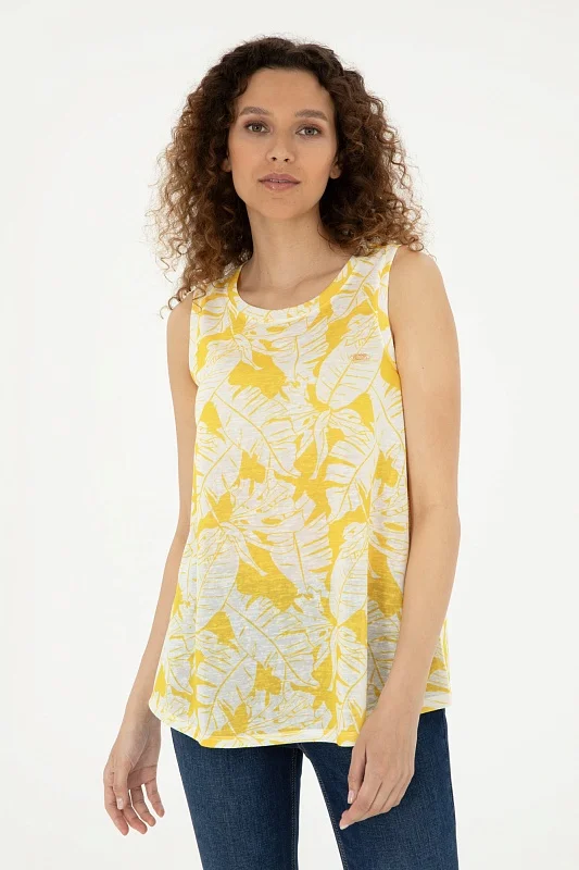 Топ с узором свободная - G082SZ0110PURLIS Футболка жен. (VR043, 2XS)