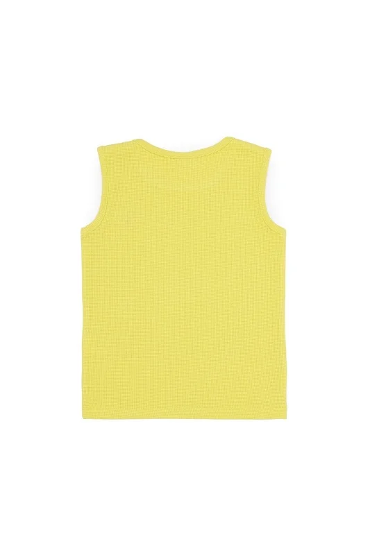 Майка из хлопка в рубчик для девочек - G084SZ0110PATLET Футболка жен. детс. (VR168, 9_10)