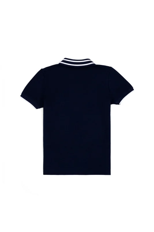 Футболка-поло из хлопка с контрастным дизайном для мальчиков - G083SZ0110T_TUCAKIDS Футболка муж. детс. (VR033, 3_4)