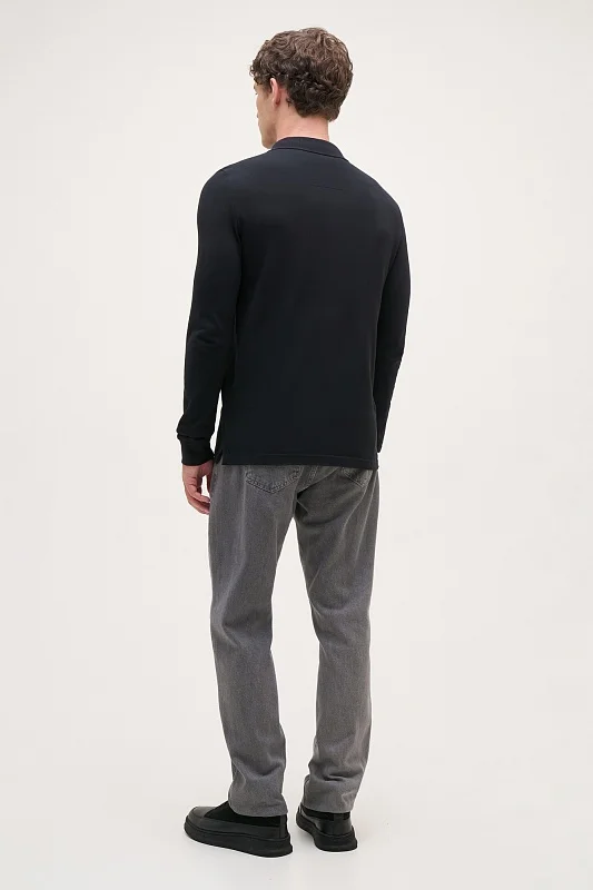 Поло с длинным рукавом из хлопка - G081SZ0820ART_TP01 Толстовка муж. (VR046, XL)