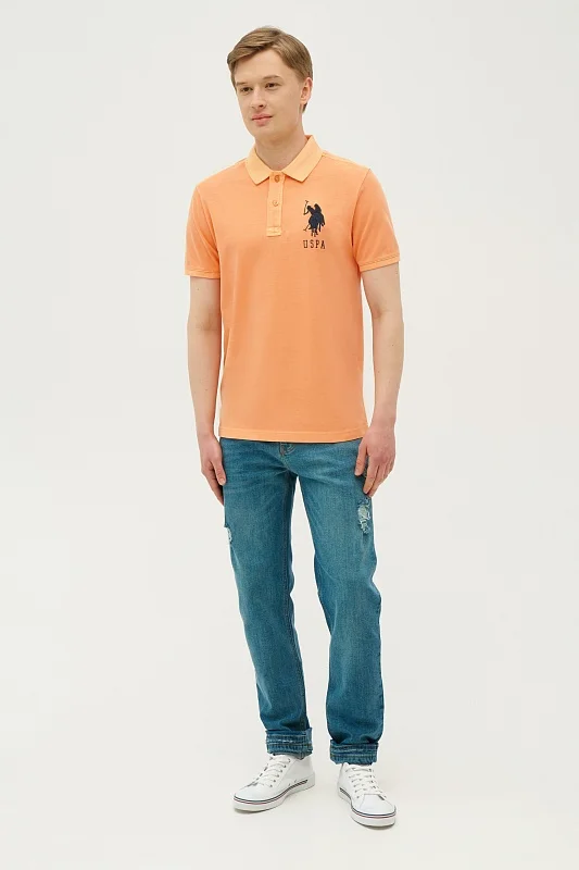Футболка-поло из хлопка - G081SZ0110CEM_R Футболка муж. (VR051, XS)