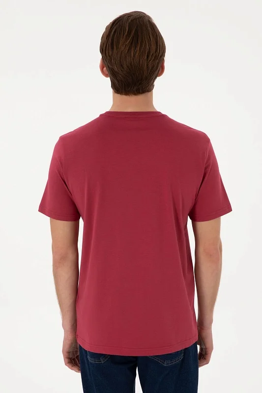 Футболка из хлопка с надписью - G081SZ0110GEARTIY025 Футболка муж. (VR223, L)