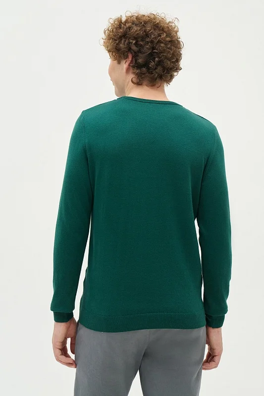 Джемпер из хлопка с рельефными деталями на плечах - G081SZ0TK0TD01_24K_R Кофта муж. (VR079, 4XL)