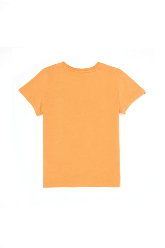 Футболка из хлопка с надписью для мальчиков - G083SZ0110GEARTKIDSIY023 Футболка муж. детс. (VR051, 3_4)