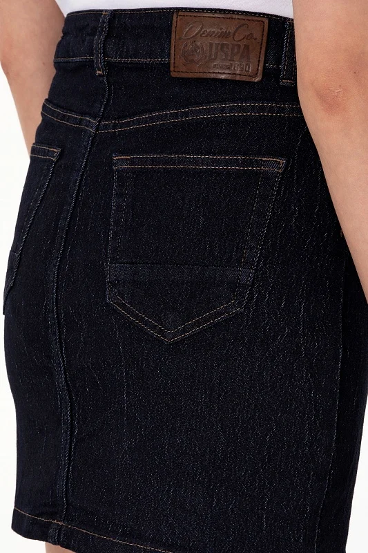 Юбка мини джинсовая - G082SZ0550BERRY Юбка жен. (DN0013, 38)