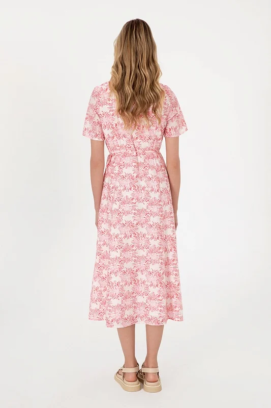 Платье миди из лиоцелла на запах с принтом - G082SZ0320MANZE Платье жен. (VR167, 42)