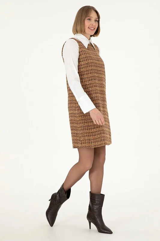 Сарафан твидовый мини - G082SZ0320NERON Платье жен. (VR153, 38)