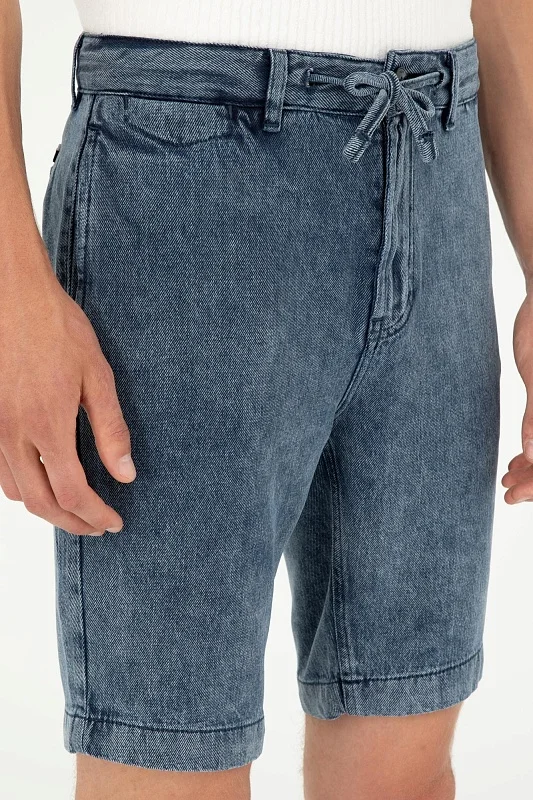 Шорты джинсовые из лиоцелла на кулиске - G081SZ0DB0EXC-TWILL Бермуда муж. (DN0022, 31)