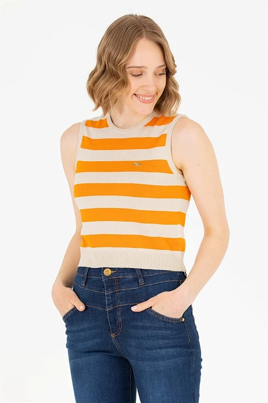 Топ трикотажный в полоску - G082SZ0TK0DORO Кофта жен. (VR051, XS)
