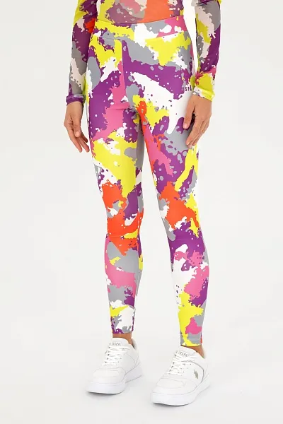 Легинсы с абстрактным принтом - G082SZ0OP0PEOLS-S Брюки спорт. жен. (VR087, XS)