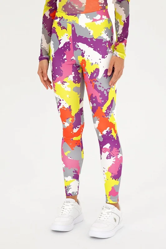 Легинсы с абстрактным принтом - G082SZ0OP0PEOLS-S Брюки спорт. жен. (VR087, XS)