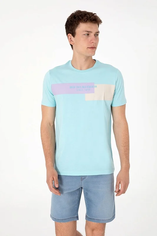 Футболка из хлопка с принтом - G081SZ0110SENKA Футболка муж. (VR007, XS)