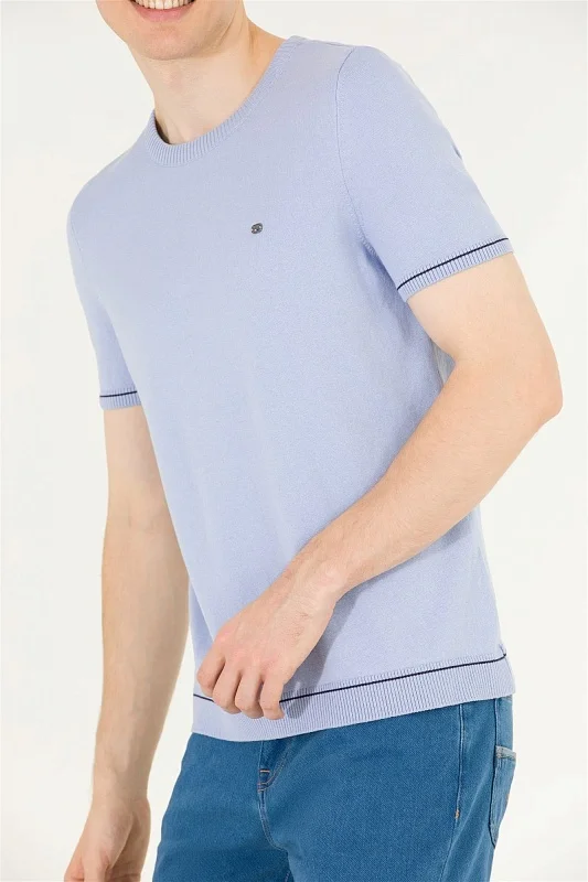 Футболка из смесового хлопка в полоску - G081SZ0TK0FORLA Кофта муж. (VR003, S)