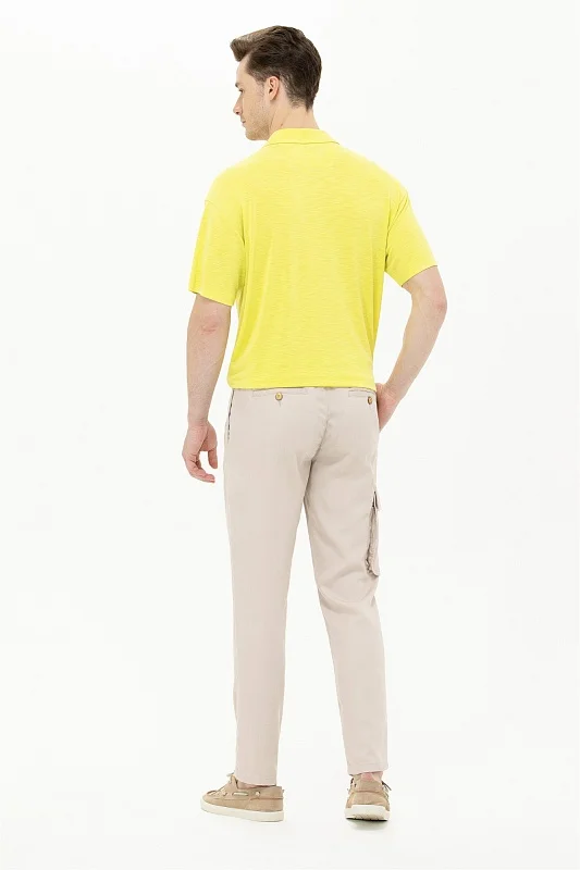 Брюки с боковым карманом зауженные к низу - G081SZ0780GROVES Брюки муж. (VR049, 40)