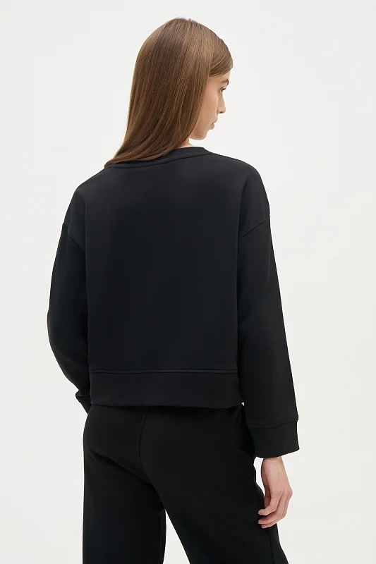 Свитшот с хлопком укороченный - G082SZ0820R_FELTA_SK024 Толстовка жен. (VR046, XS)