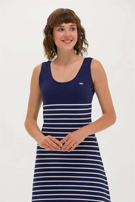 Платье мини в полоску - G082SZ0750MELON Платье жен. (VR033, XS)