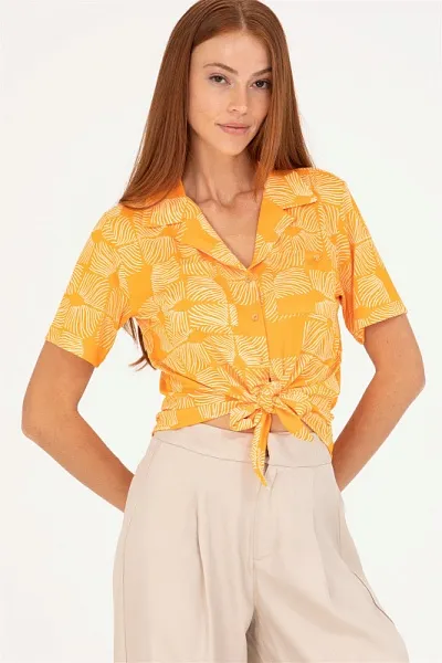 Рубашка с коротким рукавом - G082SZ0OG0MIVIAN Рубашка жен. (VR051, 2XS)