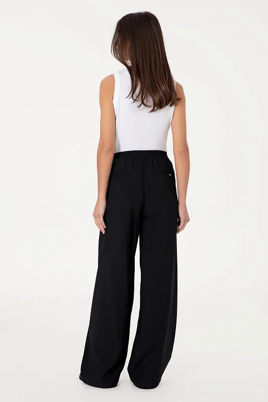 Брюки на кулиске широкие - G082SZ0780ECOLE Брюки жен. (VR046, 42)