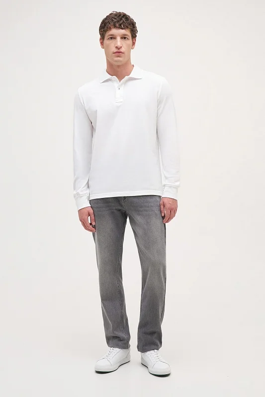 Поло с длинным рукавом из хлопка - G081SZ0820ART_TP01 Толстовка муж. (VR013, 3XL)