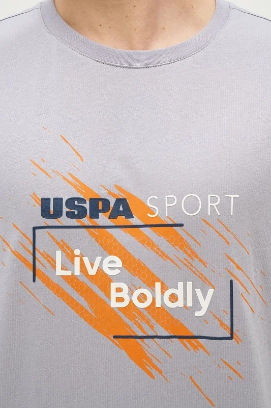 Футболка из хлопка с надписью - G081SZ0110PALI Футболка муж. (VR024, XS)