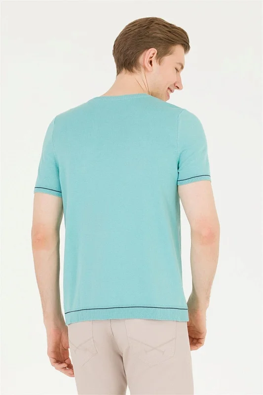 Футболка из смесового хлопка в полоску - G081SZ0TK0FORLA Кофта муж. (VR090, XS)