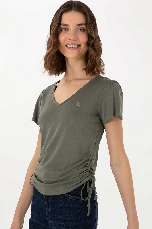 Футболка из модала с V-образным вырезом - G082SZ0110SUPRA Футболка жен. (VR111, L)