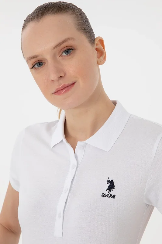 Футболка-поло из хлопка с принтом на планке - G082SZ0110TP0125 Футболка жен. (VR013, XS)