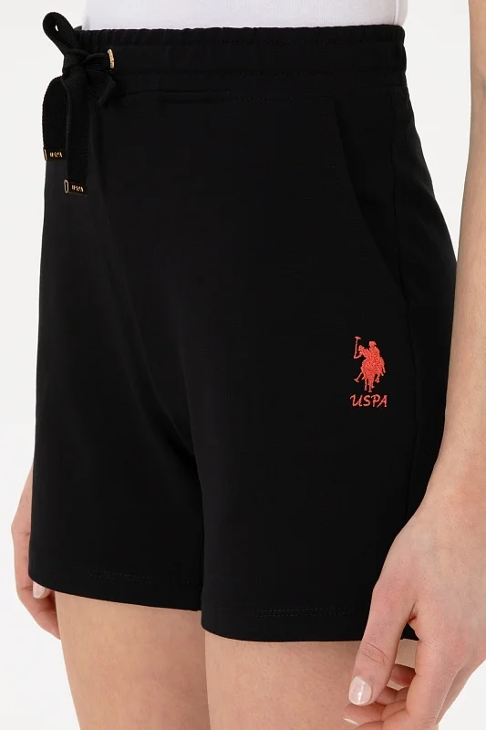 Шорты спортивные из хлопка с вышитым логотипом - G082SZ0OS0DOTIH25 Брюки спорт. жен. (VR046, XS)