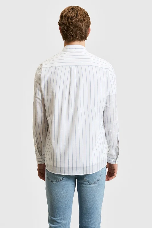 Рубашка из хлопка в полоску прямая - G081SZ0040KAMBA Сорочка муж. (VR003, 2XL)