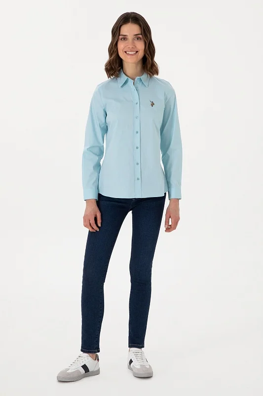 Рубашка из хлопка приталенная - G082SZ0040CRISCOLOR025Y Сорочка жен. (VR007, 36)