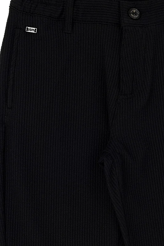 Брюки зауженные к низу из жатой ткани для мальчиков - G083SZ0780WAGOKIDS Брюки муж. детс. (VR046, 13_14)